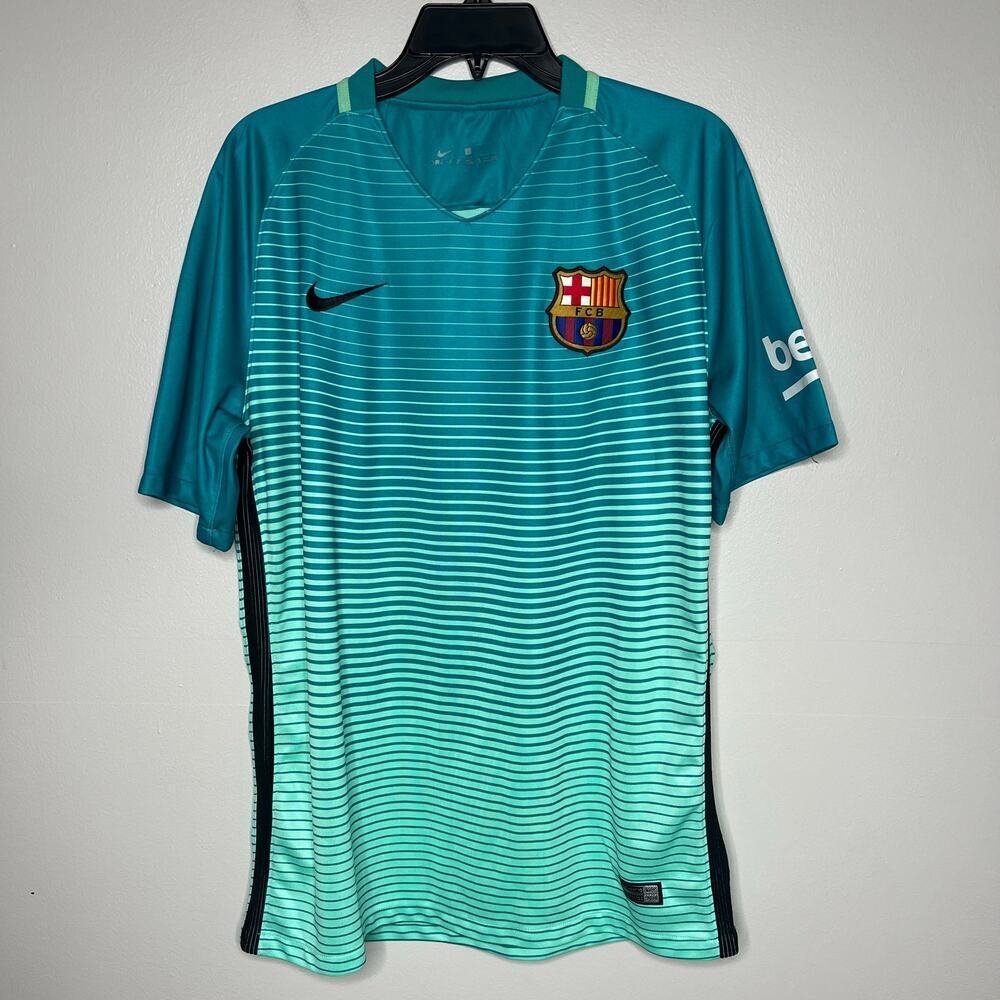 Barcelona FC Football‎ Soccer Shirt Jersey Goberstein Player Nike Size Large